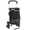 vidaXL Winkel trolley Zwart 47 x 39 x 100,5 cm Oxford stof