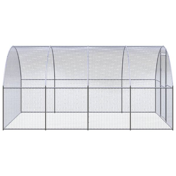 vidaXL Kippenren 3x4x2 m gegalvaniseerd staal