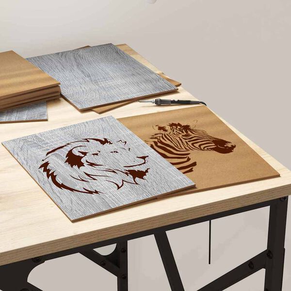 vidaXL Decorpanelen 50 pcs Grijs Sonoma 21 x 30 x 0,27 cm Bewerkt hout