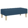vidaXL Bank Blauw 113 x 57 x 39 cm Stof