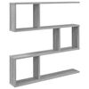 vidaXL Wandplank Grijs Sonoma 80 x 12 x 79,5 cm Bewerkt hout
