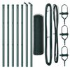 vidaXL Afrasteringspaal Groen 10 x 0,6 m (13 mm gaas) Staal en PVC