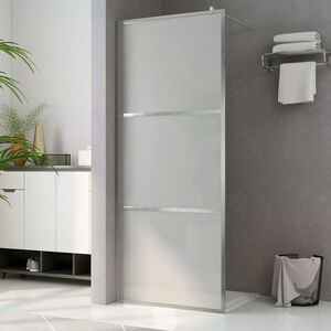 vidaXL Inloopdouchewand mat 80x195 cm ESG-glas