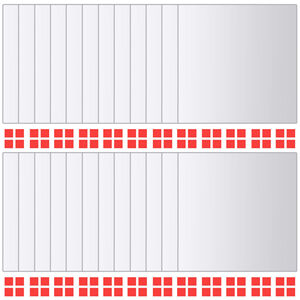 vidaXL 24 st Spiegeltegels vierkant glas