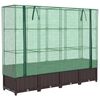 vidaXL Plantenbak verhoogd met kashoes 160x40x138 cm rattanlook