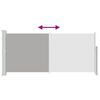vidaXL Windscherm uittrekbaar 140x300 cm grijs