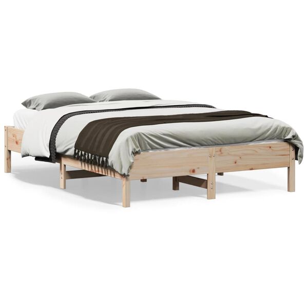 vidaXL Bedframe zonder matras massief grenenhout 120x190 cm