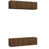 vidaXL Tv-meubelen 4 st 60x30x30 cm bewerkt hout bruin eikenkleur