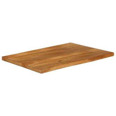 vidaXL Tafelblad met natuurlijke rand 120x60x2,5 cm massief mangohout