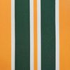 vidaXL Inklapbaar Zonnescherm Groen en geel 350 x 250 cm Stof