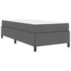vidaXL Boxspringbed met matras Donkergrijs 90 x 190 cm Stof