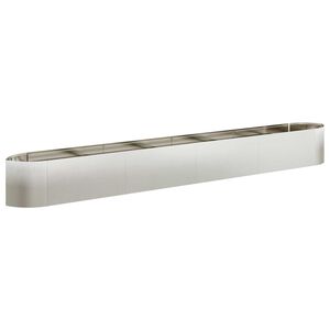 vidaXL Verhoogd Tuinbed Roestvrij staal 380 x 40 x 40 cm Staal