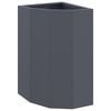 vidaXL Hoek Plantbak Antraciet 30 x 30 x 50 cm Staal