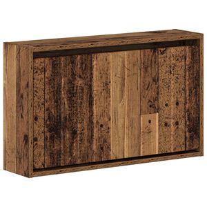 vidaXL Wandgemonteerde Schoenkast ZWOLLE 71 x 17 x 43 cm Bewerkt hout