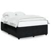 vidaXL Bedframe zonder matras 160x200 cm fluweel zwart