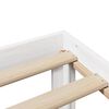 vidaXL Bed met boekenkast zonder matras grenenhout wit 120x200 cm