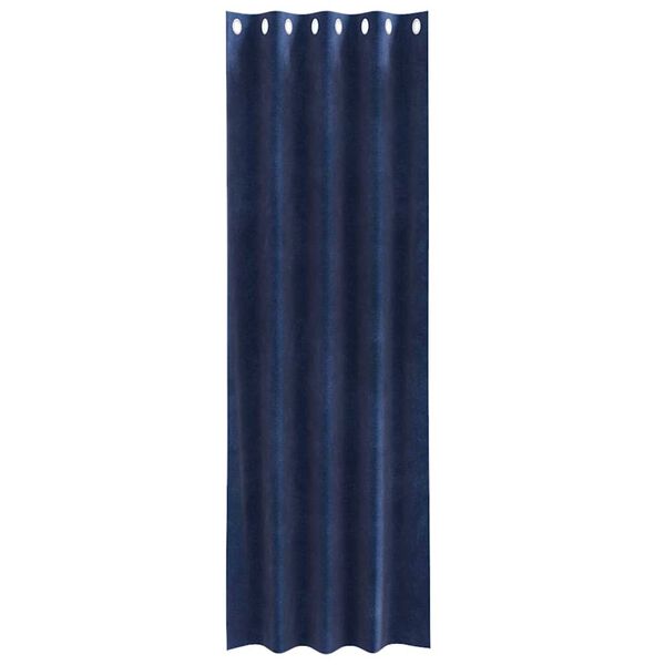 vidaXL Verduisterende gordijnen 2 pcs Donkerblauw 140 x 245 cm Fluweel