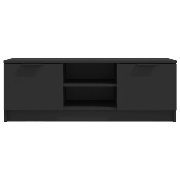 vidaXL Tv-meubel 102x35x36,5 cm bewerkt hout zwart