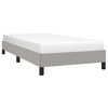 vidaXL Bedframe zonder matras 90x200 cm stof lichtgrijs