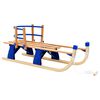 vidaXL Sneeuwslee met rugleuning inklapbaar 119 cm hout