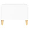 vidaXL Salontafel 90x50x36,5 cm bewerkt hout hoogglans wit