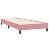 vidaXL Boxspring zonder matras fluweel roze 90x220 cm