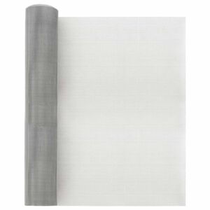vidaXL Gaas Scherm 40 x 1000 cm 20 Mesh RVS 201 Zilverkleurig