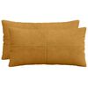 vidaXL Kussensloop 2 pcs ALMELO Geel 40 x 80 cm corduroy