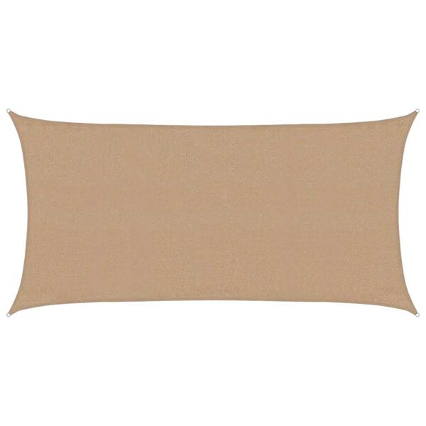 vidaXL Zonnezeil 160 g/m&sup2; 3x6 m HDPE taupe
