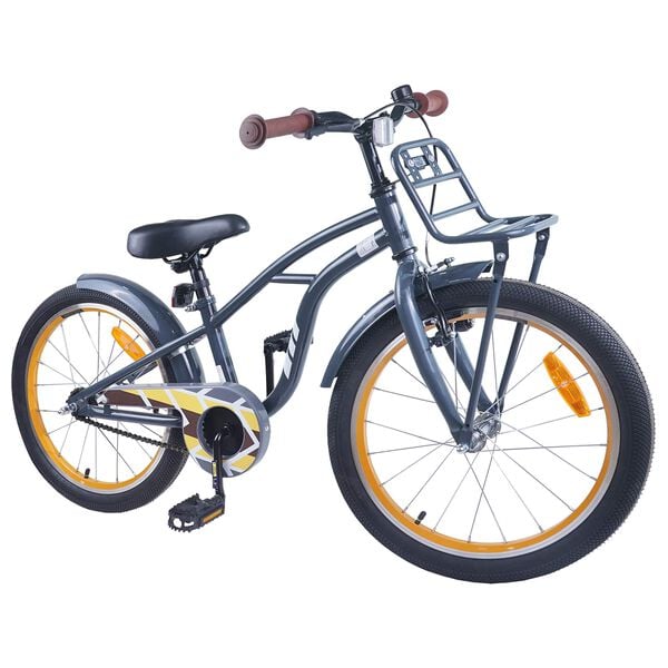 vidaXL Kinderfiets 20 Inch voor 6-11 jaar oud Donkergrijs