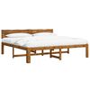 vidaXL Tweepersoonsbed met hoofdeinde ROSTOCK Naturel 180 x 200 cm