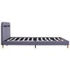 vidaXL Bedframe met LED stof lichtgrijs 160x200 cm