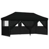 vidaXL Partytent 292 x 580 x 315 cm Zwart Oxford Stof