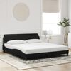 vidaXL Bedframe "Dover" 180x200 cm fluweel zwart