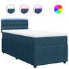 vidaXL Boxspring met matras fluweel blauw 90x200 cm