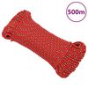 vidaXL Boottouw 4 mm 500 m polypropyleen rood