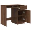 vidaXL Bureau 86x49x76 cm spaanplaat bruin eikenkleurig