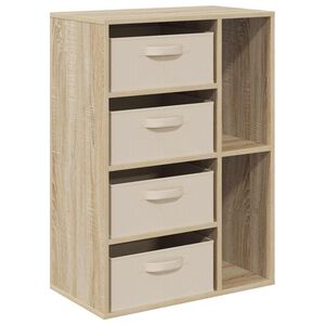 vidaXL Dressoir Sonoma Eiken 60 x 33,5 x 84 cm