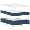 vidaXL Boxspringbed met matras met hoofdeinde Blauw 120 x 200 cm Stof