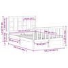vidaXL Bedframe zonder matras massief grenenhout 120x200 cm