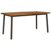 vidaXL Live Edge Eettafel 160 x 70 x 75 cm Massief Acaciahout Naturel