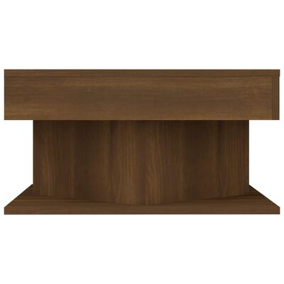 vidaXL Salontafel 57x57x30 cm bewerkt hout bruineikenkleurig