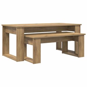 vidaXL Koffietafel Set 2 st Artisan Eiken 100 x 50 x 42 cm