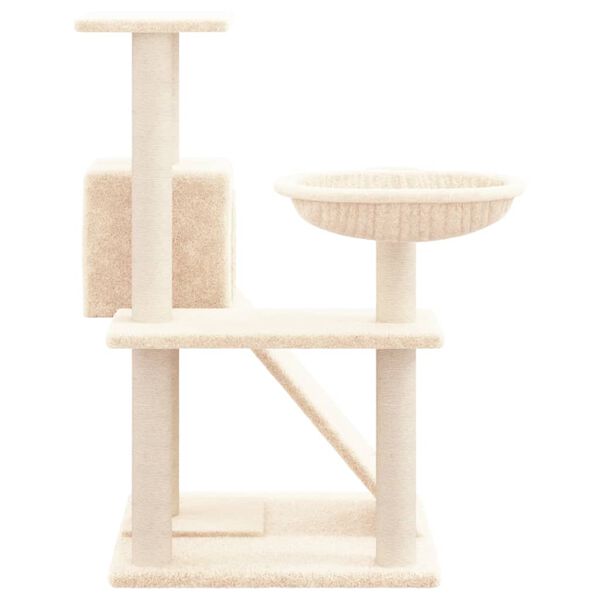 vidaXL Kattenmeubel met sisal krabpalen 82 cm cr&egrave;mekleurig