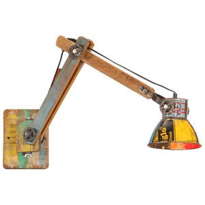vidaXL Wandlamp industrieel rond E27 meerkleurig