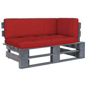 vidaXL Tuinhoekbank pallet ge&iuml;mpregneerd grenenhout grijs