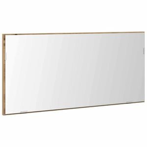 vidaXL Spiegel met LED-striplichten artisanaal eikenkleurig 80 x 37 cm