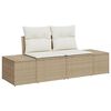 vidaXL Tuin Sofa Set met kussen 6 pcs Beige poly rattan