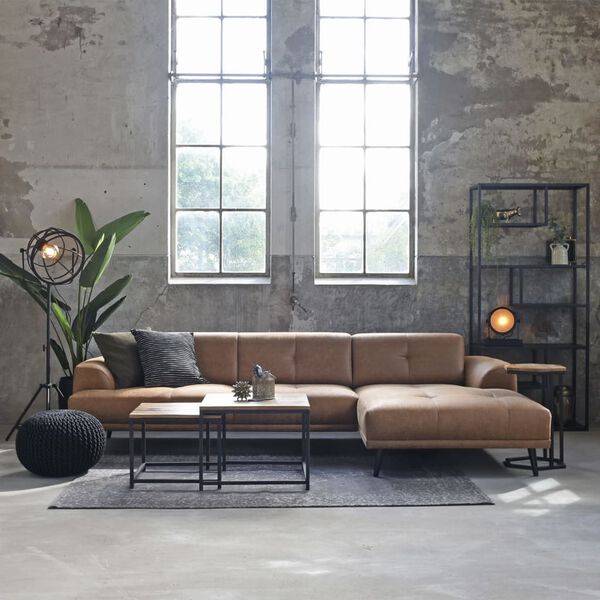 LABEL51 Poef gebreid M katoen zwart