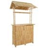 vidaXL Buiten Bartafel Naturel 115 x 95 x 214 cm Bamboe